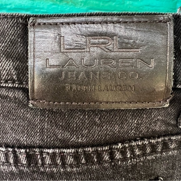LRL RALPH LAUREN BLACK FLARE JEANS SIZE 12 EUC - Picture 3 of 4